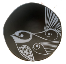 Load image into Gallery viewer, pīwakawaka white on black