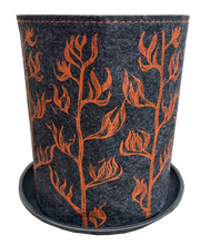 Load image into Gallery viewer, harakeke orange on grey