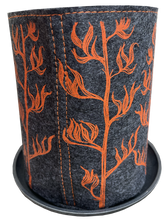 Load image into Gallery viewer, harakeke orange on grey