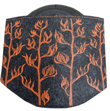 Load image into Gallery viewer, harakeke orange on grey