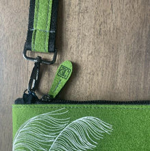 Load image into Gallery viewer, ponga green & grey ecofelt crossbody bag