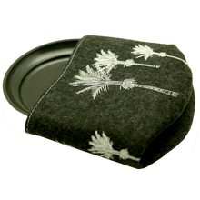 Load image into Gallery viewer, white nikau on dark grey