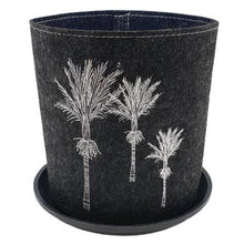 Load image into Gallery viewer, white nikau on dark grey