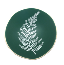 Load image into Gallery viewer, white fern on green