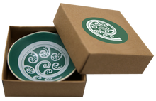 Load image into Gallery viewer, white fern frond on green