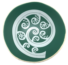 Load image into Gallery viewer, white fern frond on green