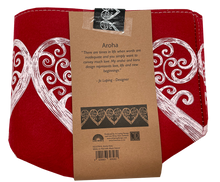 Load image into Gallery viewer, white aroha on red