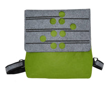 Load image into Gallery viewer, ponga green & grey · green backpack