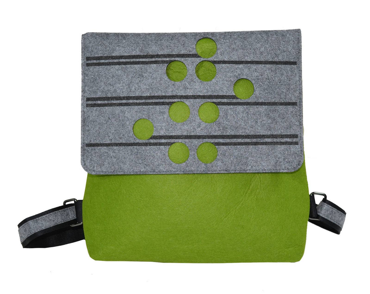ponga green & grey · green backpack