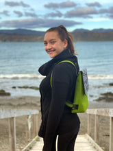 Load image into Gallery viewer, ponga green & grey · green backpack