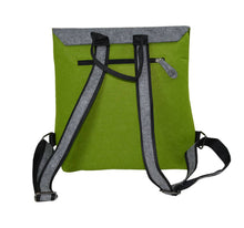 Load image into Gallery viewer, ponga green & grey · green backpack