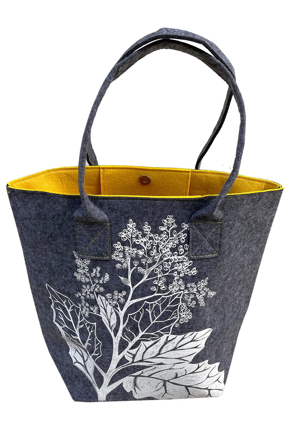 Rangiora Grey and Yellow Shoulder Tote Bag Rangiora Grey and Yellow Shoulder Tote Bag