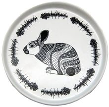 Load image into Gallery viewer, black bunny on white