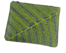 Load image into Gallery viewer, ponga green &amp; grey ecofelt crossbody bag
