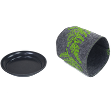 Load image into Gallery viewer, green fern on mid grey nzjlfb29
