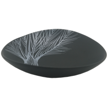 Load image into Gallery viewer, white nikau detail on black
