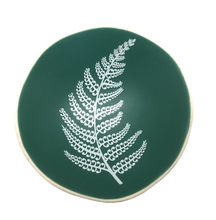Load image into Gallery viewer, white fern on green
